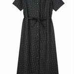 Pattern/pattern Open collar dress - nomura tailor