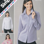 Pattern pattern shirt blouse - nomura tailor