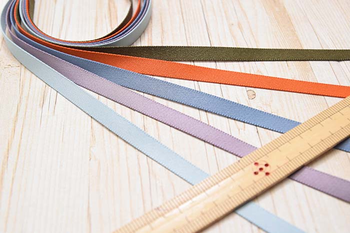 Mat satin ribbon 6mm - nomura tailor