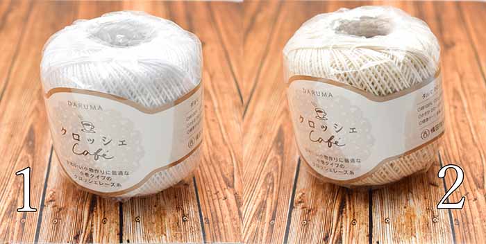 DARUMA Crocher Lace thread Cafe - nomura tailor