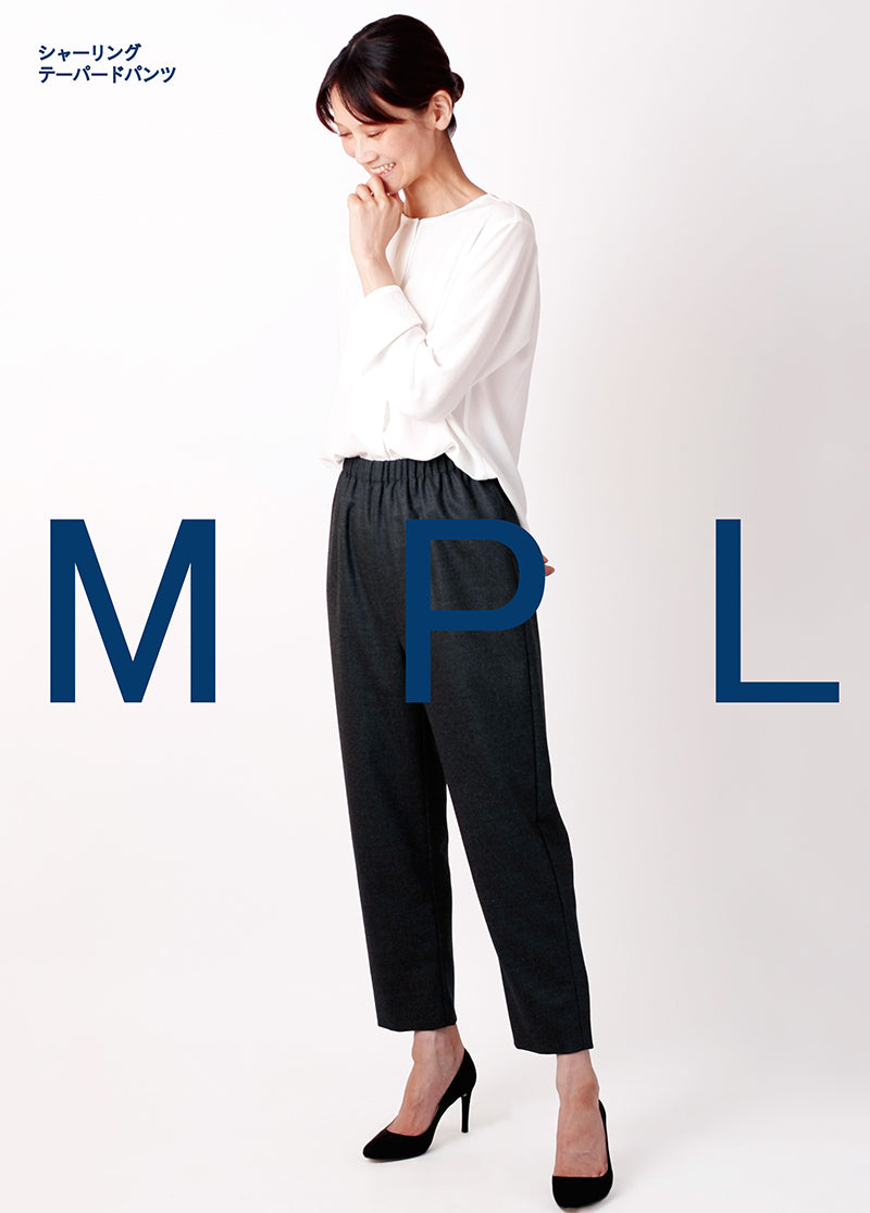 Pattern pattern pattern shirring tapard pants - nomura tailor