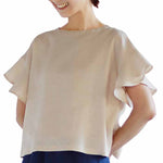 Patterns/patterns Ruffle Sleeve Blouse - nomura tailor