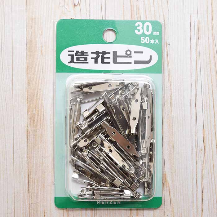 Artificial flower pins 30mm 50 pieces - nomura tailor