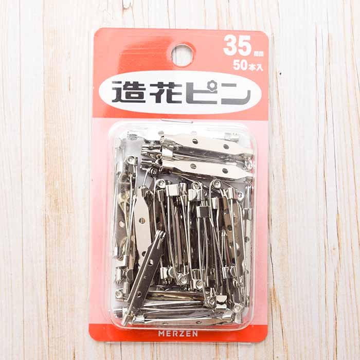 Artificial flower pin 35mm 50 pieces - nomura tailor
