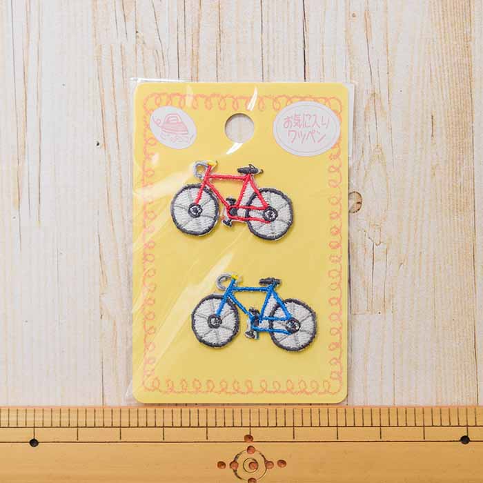 Iron-on adhesive badge - Bicycle mini badge - nomura tailor