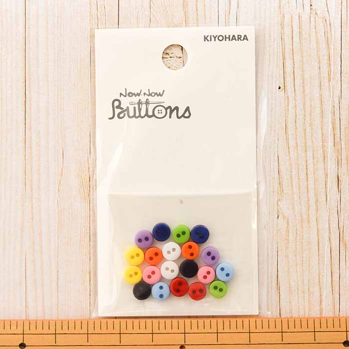 Colorful assort button 2 hole lens type - nomura tailor