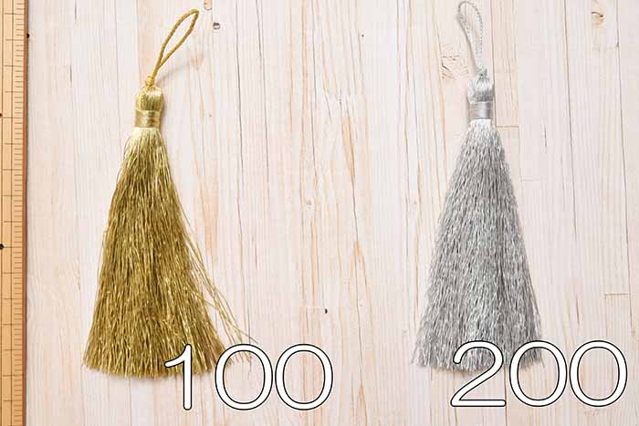 Metallic Yarn Tassel Approximately 11.0cm - nomura tailor