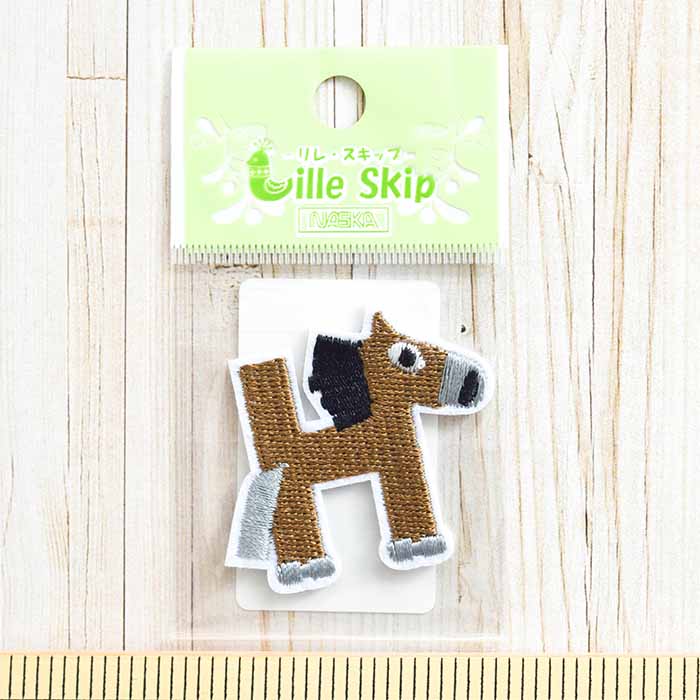 Iron adhesive empty animal alphabet HORSE (horse) - nomura tailor