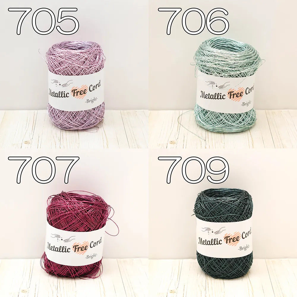 Metallic Free Cord - Bright - nomura tailor