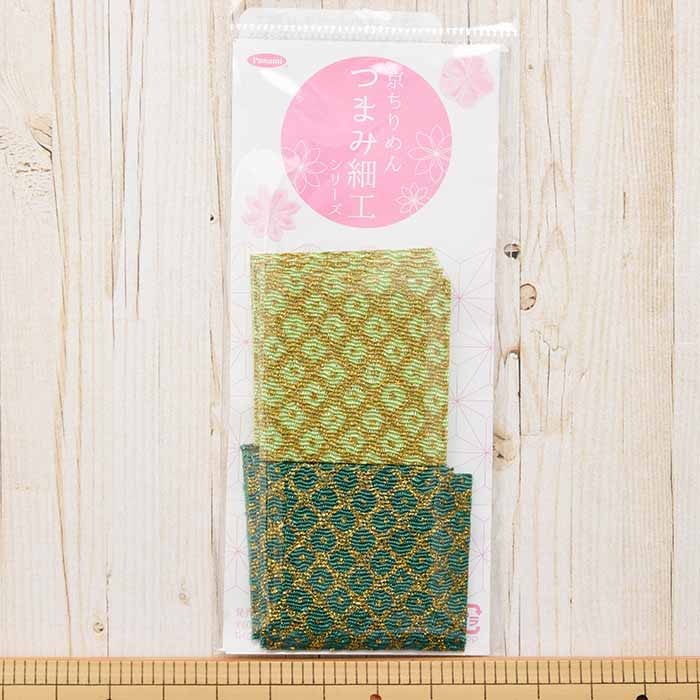 Kikiri Chirimen Clam work with cut -off fabric squeezing 3 - nomura tailor