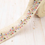 Indian embroidered ribbon, approx. 50mm wide - nomura tailor