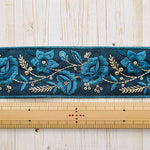 Indian embroidered ribbon, approx. 50mm wide - nomura tailor