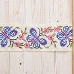 Indian embroidered ribbon, approx. 60mm wide - nomura tailor