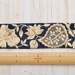 Indian embroidered ribbon, approx. 60mm wide - nomura tailor