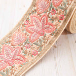 Indian embroidered ribbon, approx. 110mm wide - nomura tailor