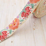 Indian embroidered ribbon, approx. 40mm wide - nomura tailor