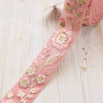 Made in India Embroidered ribbon approx. 30mm wide - nomura tailor