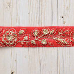 Indian embroidered ribbon, approx. 30mm width - nomura tailor