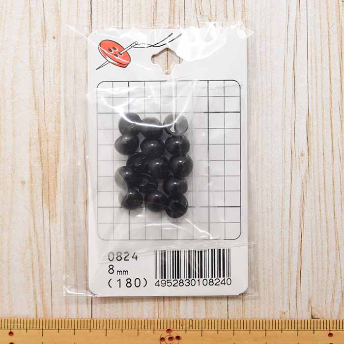 Mount button Mountain with high -shaped foot 8mm 15 pieces - nomura tailor