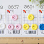 Plastic 4 hole buttons 21mm - nomura tailor