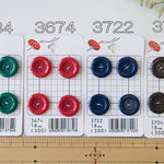 Plastic 4 holes buttons 18mm - nomura tailor