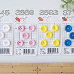 Plastic 4 holes buttons 15mm - nomura tailor