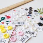 Plastic 4 holes buttons 15mm - nomura tailor