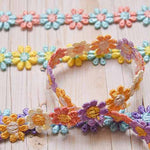 Flower color lace 12mm - nomura tailor