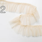 Soft tulle lace frills 4cm width - nomura tailor