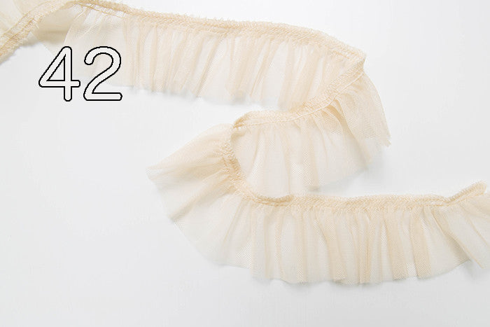 Soft tulle lace frills 4cm width - nomura tailor