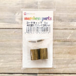 Marchen Art Cord Cap 8mm - 2 pcs - Antique Gold - nomura tailor