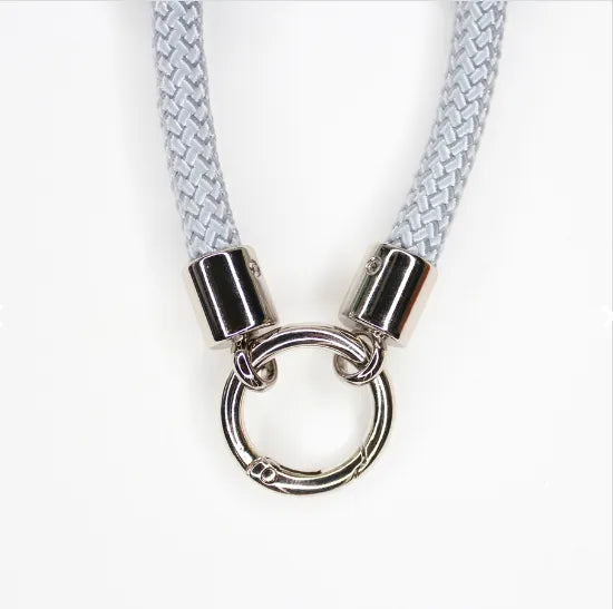 Marchen Art Cord End Cap with Ring 8mm - 2 pcs - Black - nomura tailor