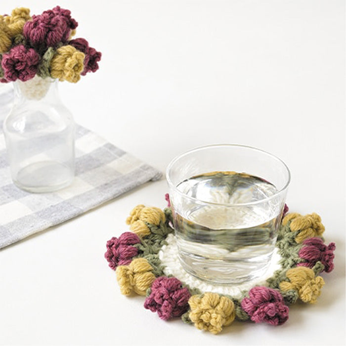 Knitting Kit - Flower Bouquet Coasters - nomura tailor