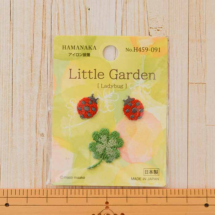 Iron adhesive emblem Little Garden Ladybug - nomura tailor