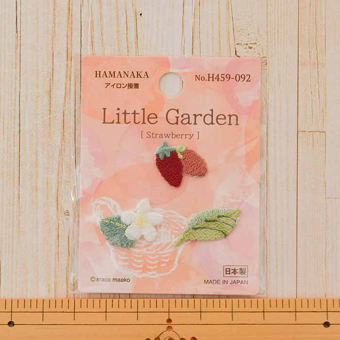 Iron adhesive emblem Little Garden Strawberry - nomura tailor