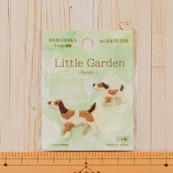 Iron adhesive emblem Little Garden Beagle - nomura tailor