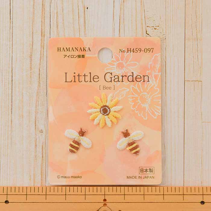 Iron adhesive emblem Little Garden Bee - nomura tailor