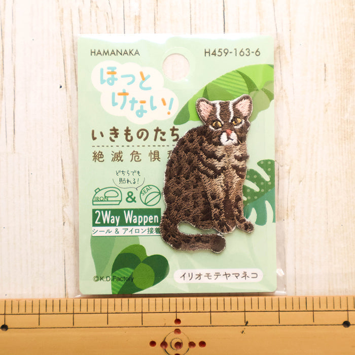 2-Way Patch - Can’t Ignore Them! Endangered Species - Iriomote Cat - nomura tailor
