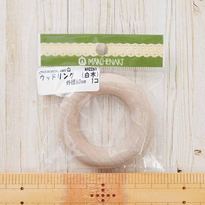 Wood ring (white wood) OD 60mm - nomura tailor