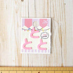 Iron adhesive emblem pink mini pink - nomura tailor