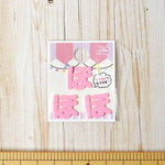 Iron adhesive emblem pink mini pink - nomura tailor