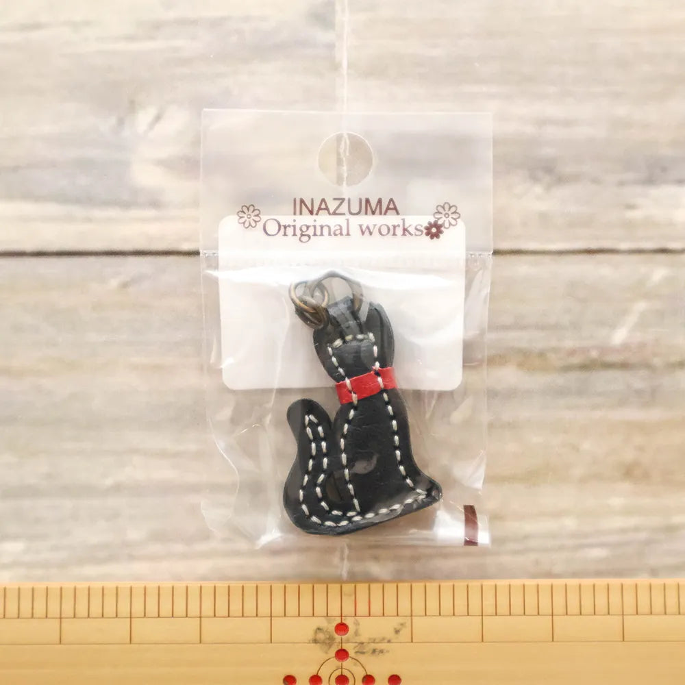 Charm Zipper Pull - Cat Black - nomura tailor