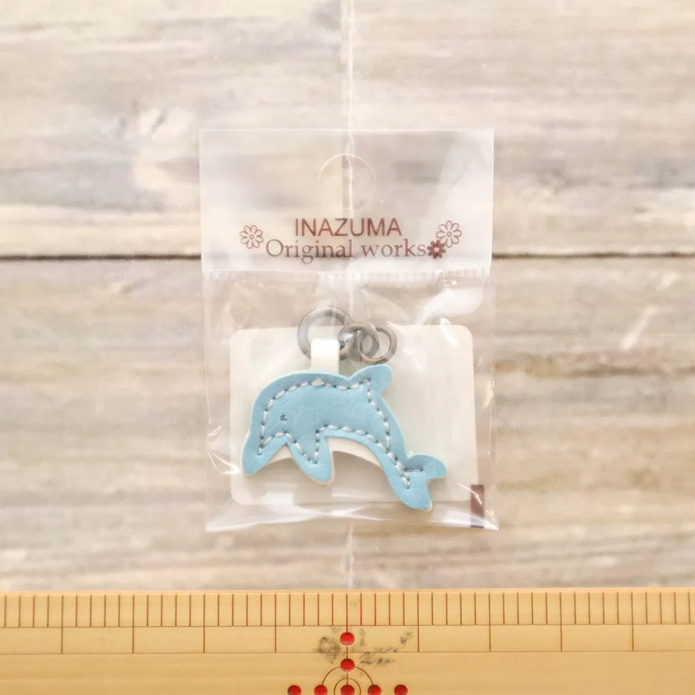 Charm Zipper Pull - Dolphin Saxe Blue - nomura tailor