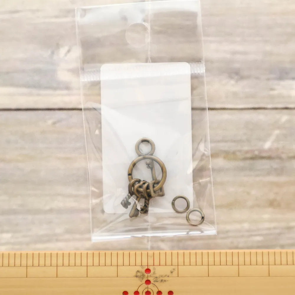 Charm Zipper Pull - Key Antique Gold - nomura tailor