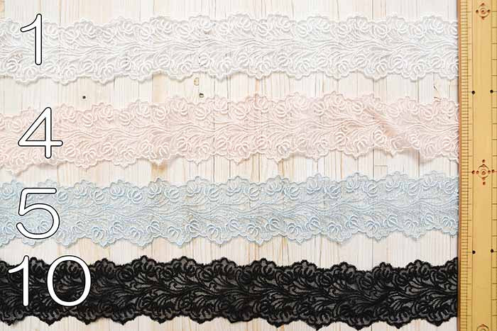 Tulle lace approximately 4.0cm width 1 - nomura tailor