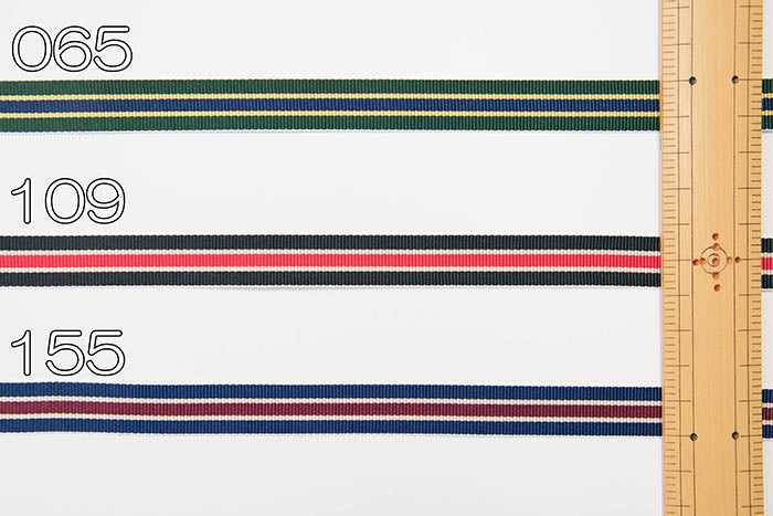 DARIN Striped Glog Run Ribbon 1.5cm width - nomura tailor