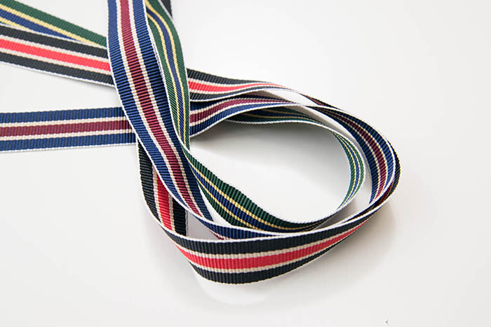 DARIN Striped Glog Run Ribbon 1.5cm width - nomura tailor