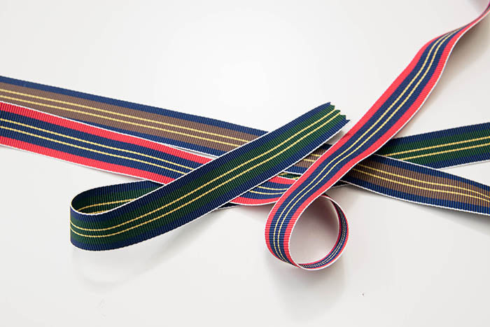 DARIN Striped Glog Run Ribbon 2.0cm width - nomura tailor