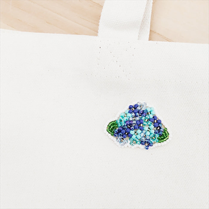 Flower Embroidery Brooch Kit - Hydrangea - nomura tailor