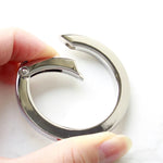 Flat Cast Carabiner Round - Large 50mm - nomura tailor
